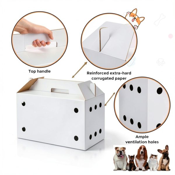Gilprop Cardboard Cat Carrier for Small Pets-2