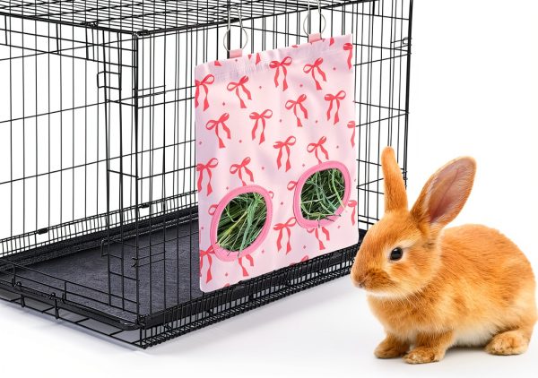 JarThenaAMCS Rabbit Hay Feeder Bags for Small Animals-6