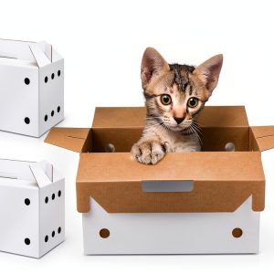 Gilprop Cardboard Cat Carrier for Small Pets-0