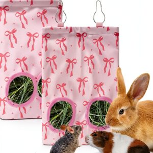 JarThenaAMCS Rabbit Hay Feeder Bags for Small Animals-0
