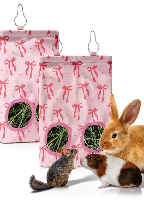 JarThenaAMCS Rabbit Hay Feeder Bags for Small Animals-0