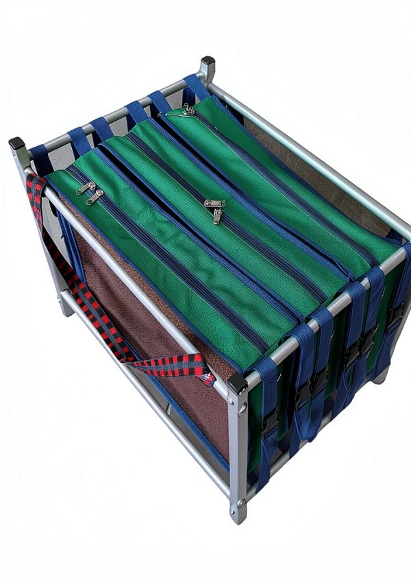 UKN Small Animal Carrier 3 SPACES Breathable Fabric Lining-1