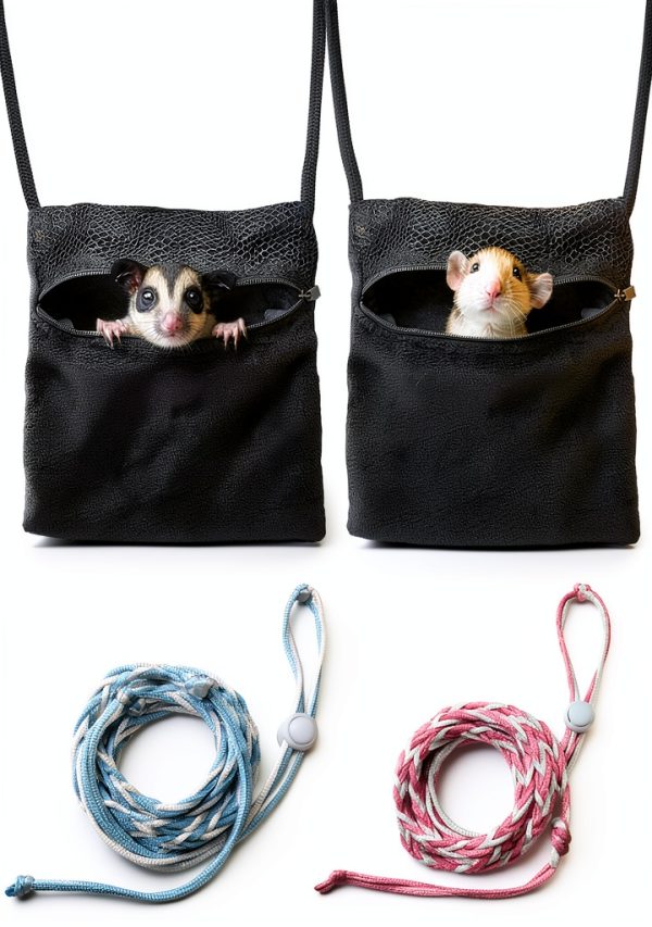 Sugar Glider Bonding Pouch DVDKOLA Breathable Mesh Zipper Design-0