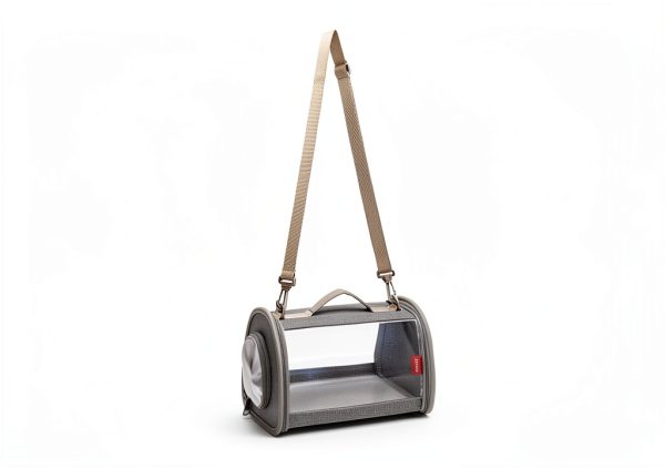 Small Animal Carrier ioview Foldable Large Pet Bag Gray-1