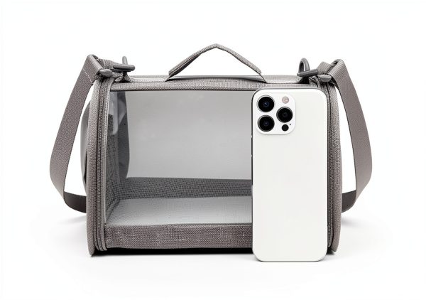 Small Animal Carrier ioview Foldable Large Pet Bag Gray-5