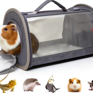 Small Animal Carrier ioview Foldable Large Pet Bag Gray-0