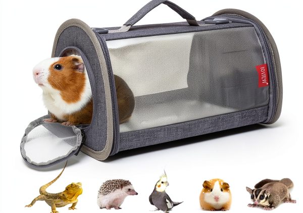 Small Animal Carrier ioview Foldable Large Pet Bag Gray-0