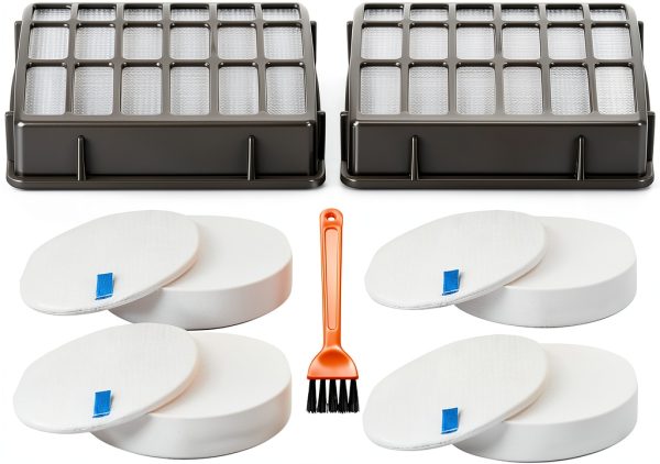 Nezxeiy Shark Navigator Filter 8 Foam Felt + 2 HEPA for NV60 NV70 NV80-0