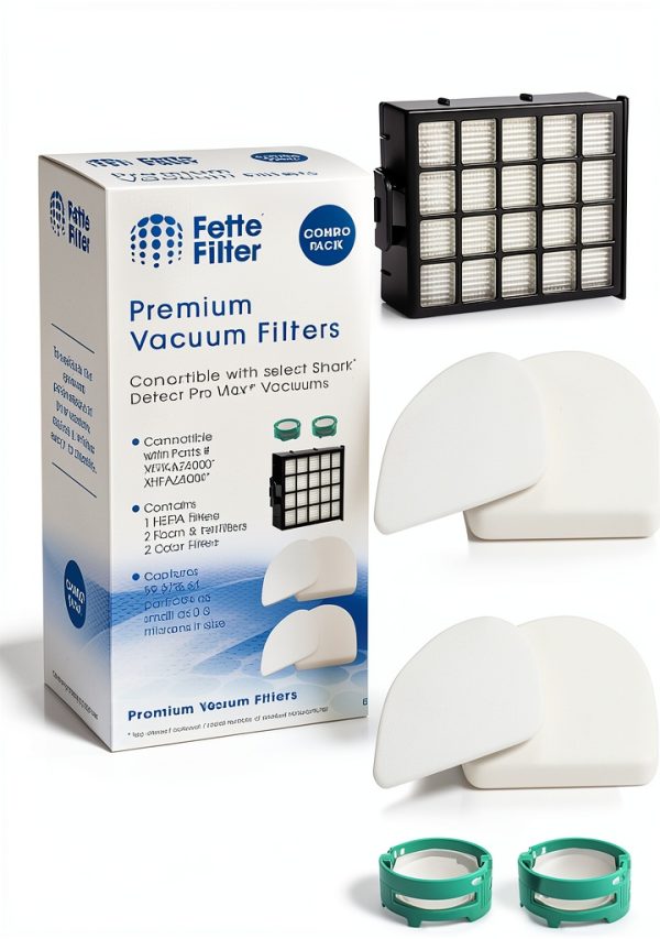 AZ4000 Filter Set for Shark Vacuums Fette HEPA Foam Odor Cartridges-0