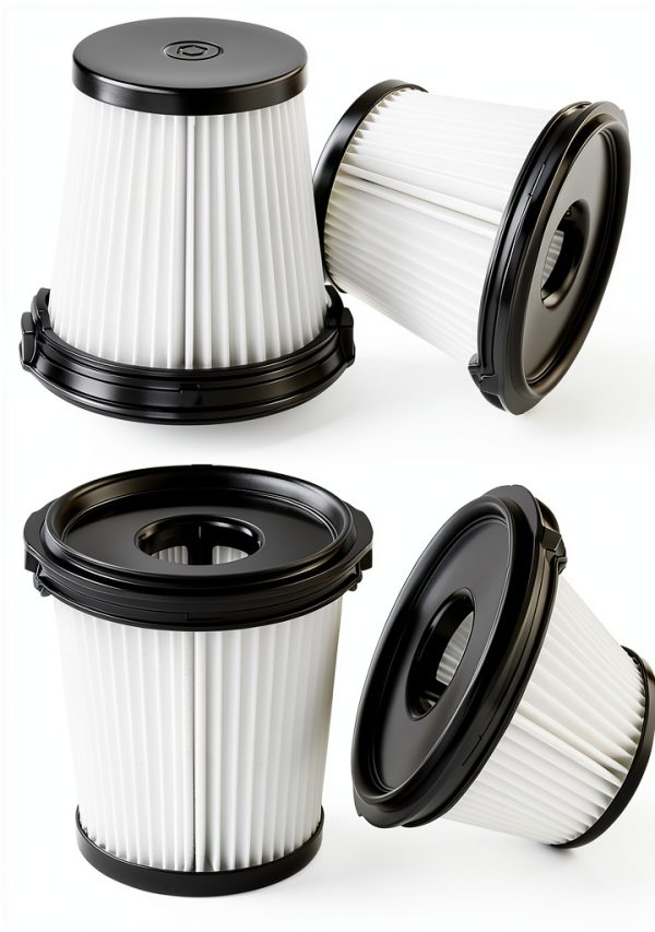 IW3511 Filter Replacement 4 Pack ZXBTidyh HEPA Vacuum Filters Black-0