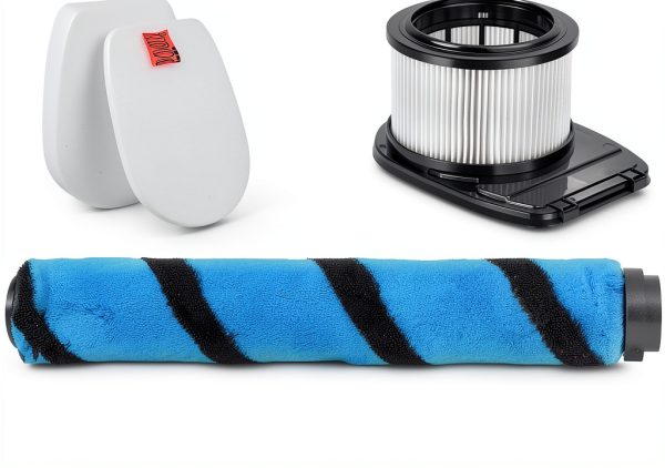 HEPA Filter Brush Roller Accessories Compatible with Shark IZ662H Vertex Pro Lightweight Duo Clean PowerFins Cordless Stick Vacuum Cleaner Replacement Parts XHFIZ500 XFFKIZ600 855FFJ362H-1