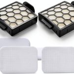 LLHome 2 HEPA +2 Foam Filters For Shark Navigator Pet Plus NV150, NV151, NV251,NV255 and Zero-M Self-Cleaning Brushroll Pet Pro ZU62,ZU62C,ZU60 ZU60W Upright Vacuum,Replaces Parts 1238FT60 & 1239FT60.-0