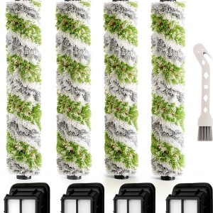 Bissell CrossWave Pet Pro 8 Set Parts 4 Brush Rolls and 4 Filters-0