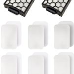 Filter Replacement for Shark ZU60 ZU62 NV150 NV151 NV251 NV255 Navigator Rotator Pet Pro Upright Vacuum, Replacement Parts 1238FT60 1239FT60, 6 Foam Filter + 2 Hepa Filter + 6 Felt Kit-0