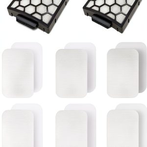 Filter Replacement for Shark ZU60 ZU62 NV150 NV151 NV251 NV255 Navigator Rotator Pet Pro Upright Vacuum, Replacement Parts 1238FT60 1239FT60, 6 Foam Filter + 2 Hepa Filter + 6 Felt Kit-0